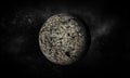 3D-rendering of Moon.Extremely detailed image including elements.
