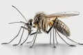 3d rendering of Mosquitos isolated on transparent background, Generative AI
