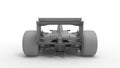 3D rendering of a motorsports race car blank computer generated model. V12 V10 fast aerodynamic race car. Championship