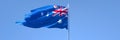 3D rendering of the national flag of Australia waving in the wind Royalty Free Stock Photo