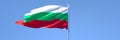 3D rendering of the national flag of Bulgaria waving in the wind Royalty Free Stock Photo