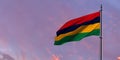3d rendering of the national flag of the Mauritius Royalty Free Stock Photo