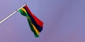 3d rendering of the national flag of the Mauritius Royalty Free Stock Photo