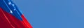 3D rendering of the national flag of Samoa waving in the wind