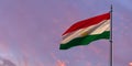 3d rendering of the national flag of the Tajikistan