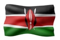 Kenya 3d flag