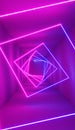 3D rendering Neon lights background. Bright neon lines background. Intelligence artificial. Abstract illustration