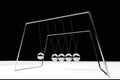 3D rendering. Newton`s cradle. Balancing ball Royalty Free Stock Photo