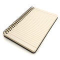 3D rendering notepad isolated on transparent background