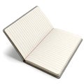 3D rendering notepad isolated on transparent background