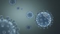 3D rendering of noval coronavirus Royalty Free Stock Photo