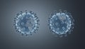 3D rendering of noval coronavirus Royalty Free Stock Photo