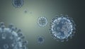 3D rendering of noval coronavirus Royalty Free Stock Photo