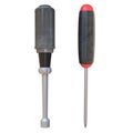 3D Rendering Nut Driver And Screwdriver Isolated On White Background, PNG File Add - Transparent Background Royalty Free Stock Photo