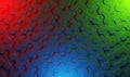 3D rendering of octagons background with red, green and blue light spots. Royalty Free Stock Photo