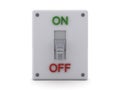 3D Rendering of on off switch turned off