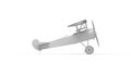 3D rendering of a old vintage airplane classic small light isolated model