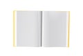 3d rendering open book image, isolated white background