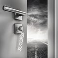 3D Rendering open success door