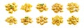 3D Rendering Pack of a Ravioli Pasta Transparent Background Royalty Free Stock Photo