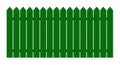 3d rendering of painted green fence