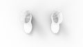 3d rendering of a pair of boots isolated in white background