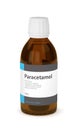 3d rendering of paracetamol bottle over white Royalty Free Stock Photo