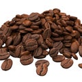 Pile Of Coffee Beans - 3D rendering