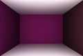 3D Rendering Pink Empty Room, illustration