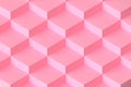 3d rendering pink square modular abstract background