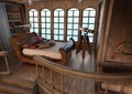 3D Rendering Pirate Cabin