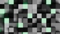 3D rendering of pixel block fabric green