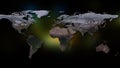 3D rendering of planet Earth. You can see continents, cities. Elements of this image furnished by NASA Royalty Free Stock Photo