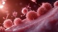 3D Rendering of Platelets Clustering Around a Vascular Injury