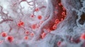 3D Rendering of Platelets Clustering Around a Vascular Injury