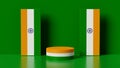 3d rendering podium of india independence day 238