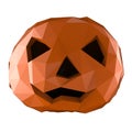 Polygonal halloween pumpkin
