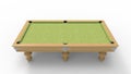 3d rendering of a pool table isolated in a studio background Royalty Free Stock Photo