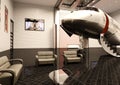 3D Rendering Private Jet