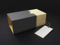 3d Rendering of Product Cardboard Package Box. Clipping path included