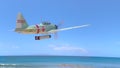 3D rendering of the propeller-driven plane Royalty Free Stock Photo