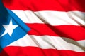 3d rendering of Puerto Rico flag