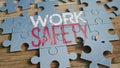 Work safety puzzle Royalty Free Stock Photo