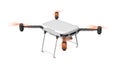 3d rendering of quadcopter isolated on white background Royalty Free Stock Photo