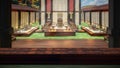 3D Rendering of Quaint Modern Chinese Tea House