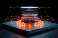 3d rendering of a quantum radar system