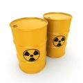 3D rendering radioactive barrels