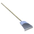 3D Rendering Rake on White