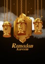 3D rendering Ramadan Kareem Lanterns 97