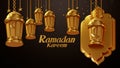 3D rendering Ramadan Kareem Lanterns 83